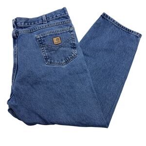 Carhartt Relaxed Fit Mens Jeans 44x30 Denim Workwear RN 14806